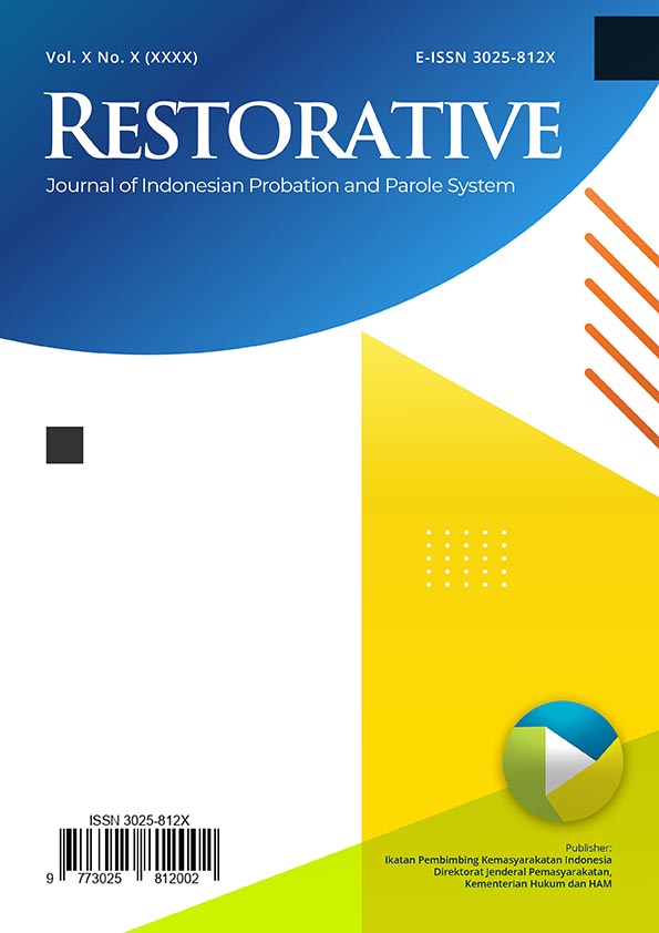 					View Vol. 3 No. 1 (2025): Restorative: Journal of Indonesian Probation and Parole System
				